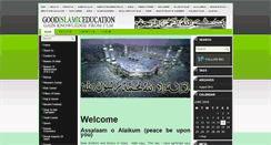 Desktop Screenshot of goodislamiceducation.com